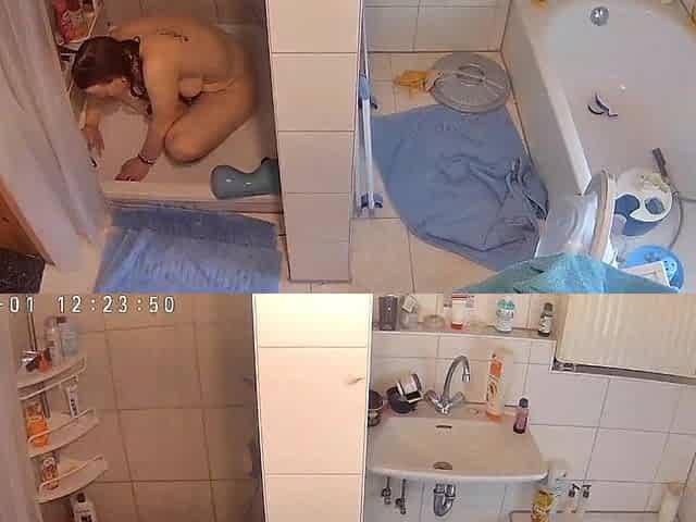 Caught Masturbating in the Shower Again