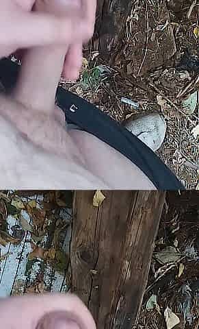 I stroke in public place. Masturbate in the public park