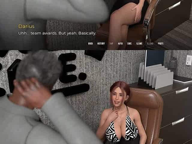 In Security: Silly Girl with Big Tits and Ass Is Sucking off Mr. Big Dick Boss Man in His Office - Episode 7