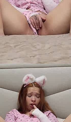 Small Teen Masturbates Her Tight Pussy Good