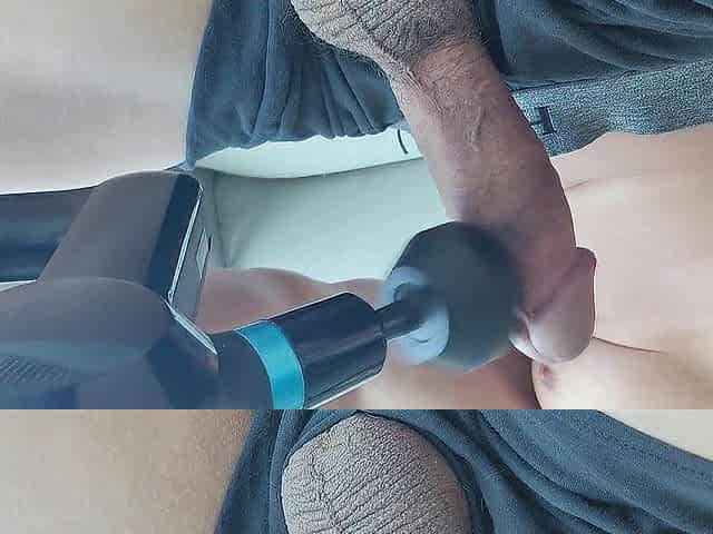 Cumming Hard with Massage Gun!! - Spunk flow at 10:twenty!!!