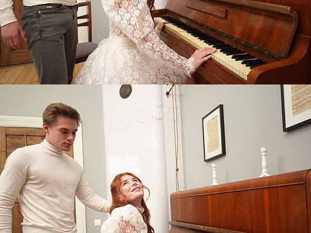 My Shy Piano Teacher Finally Manned up - Fucked Me Raw on the Same Stool I Sit on Every Week