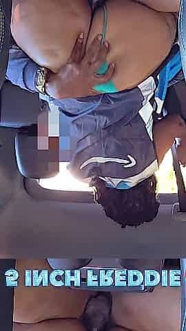 Freaky stripper/Amazon worker let me stopped during her route so I could nut in her vagina for $100