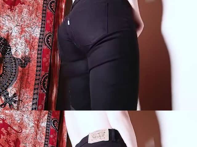 Desperate & Topless In My Black Jeans. Oh No I Pissed Myself!