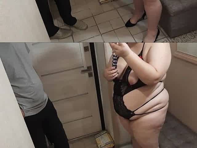 Bitch housewife seduces delivery hunk