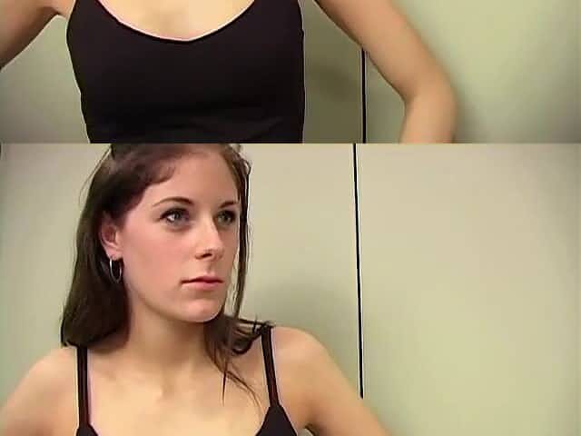 Stupid small snow white bangs arrogant anal opening for modeling job, gets kicked to curb after
