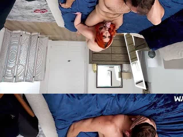 Cj Love, Will Pounder And Scarlett Venom - Redhead Plumper Fucks Other Man While Her Hubby Watches