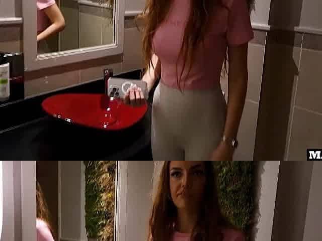 Ally's Belgian Sister Gets Banged Hard Once more In Public Restrooms !!!