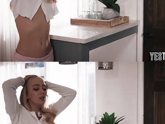 Petite Blonde - Teen 18+ Seduces And Gets Railed By Ex Gfs Bbc Stepdad