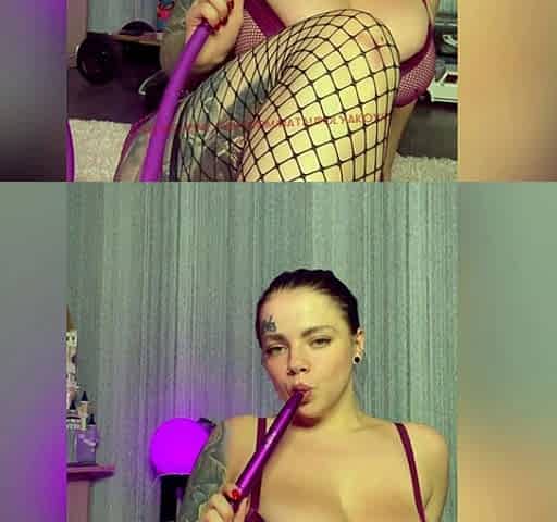 Big boobs milf masturbates with her dildo