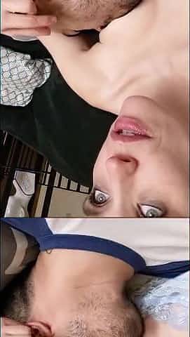 Wife gets double orgasm from breastfeeding her husband!