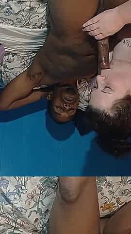Water Work Sloppy Lynn Eating Big Dick up