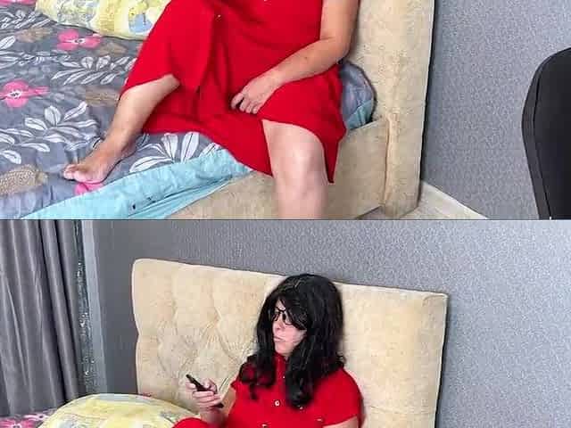 An old mother I'd like to fuck with a large booty bent over and allowed a bit of ass