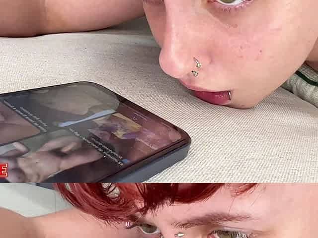 Man with a Big Dick Fucking a Very Naughty Non-binary Girl