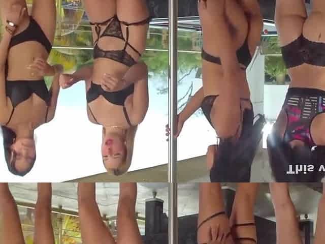 Group Of Latina Women Fingering Each Other In Dark Lingerie