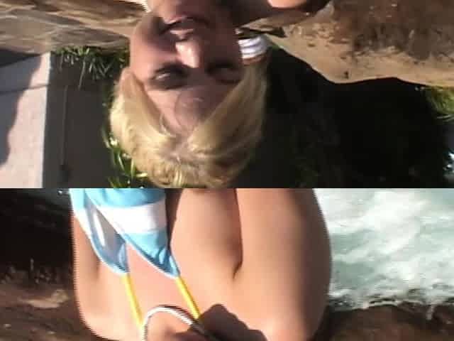 Little Summer Fingering in Swimming Pool