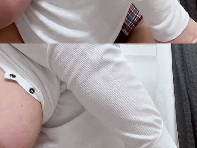 Close up masturbation with big cumshot