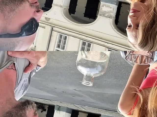 Amateur blowjob with facial cumshot