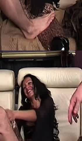 Busty Slut Kneels for 4 Bulls and Gets Holes Wrecked!