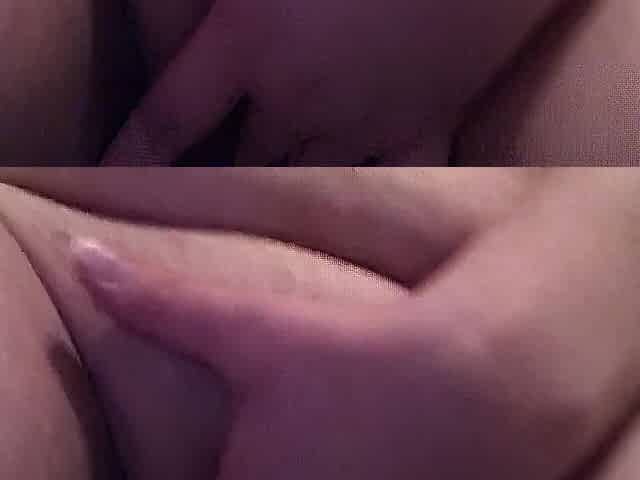Teen playing with constricted vagina