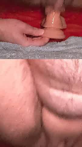 Completely Soaking: FTM Rides and Screws Self With Sex tool Until This guy Squirts and Creams
