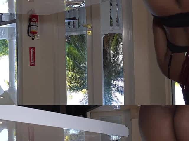 Large Booty Sneaky Maid