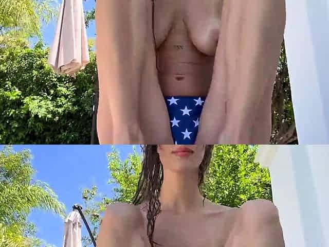 Ashley Matheson Rides Realistic Dildo In Garden Onlyfans