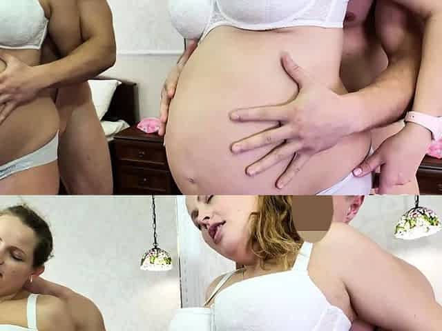 Pregnant woman Martha is craving a hard stiff cock