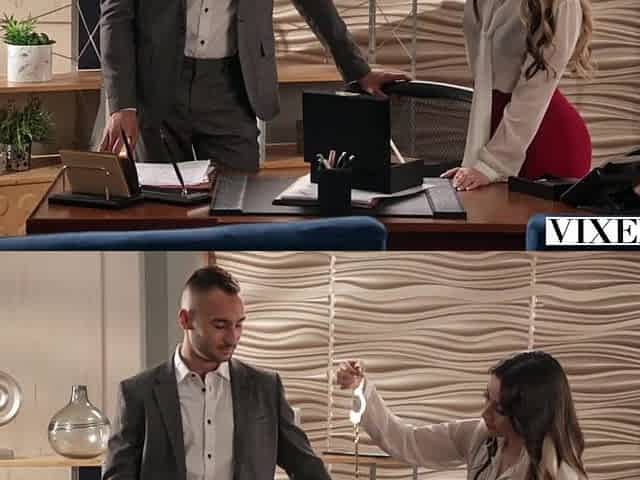 VIXEN Wicked Seductress Aria Lee Devours Coworker's Massive Shlong In Her Boss's Abode