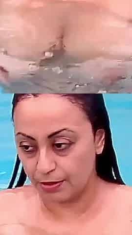 Big Tits Swimming