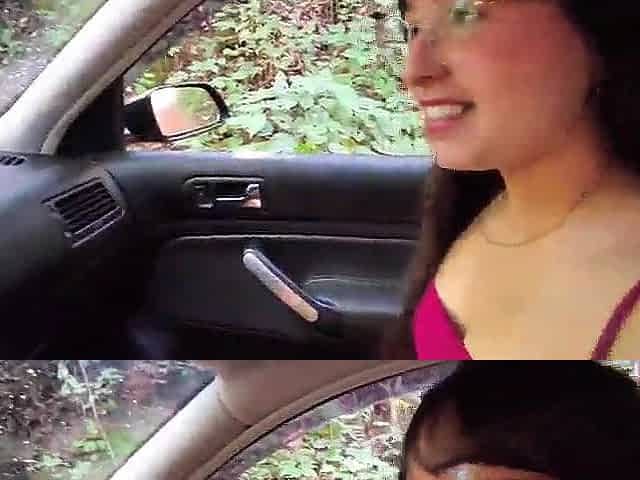 It was supposed to be just a ride, but this babe got indeed turned on when this babe got in the car.