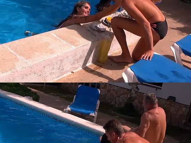 These Latinas Will Get Fucked In The Pool By Several