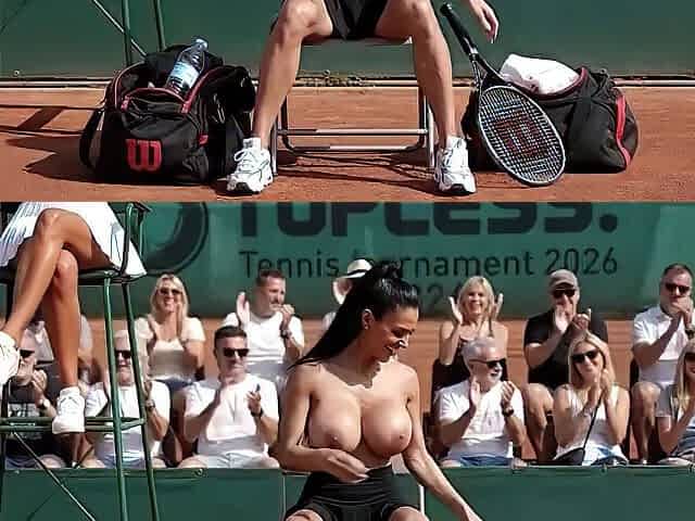 TOPLESS BARE TENNIS MATCH - (Bare in Public AI Entertainment)