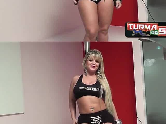 Priceless golden-haired and butt giving bang show