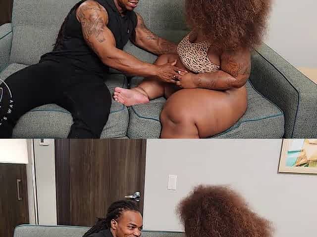 Preggo Midget Petite Black Doxy Takes BBC Pounding