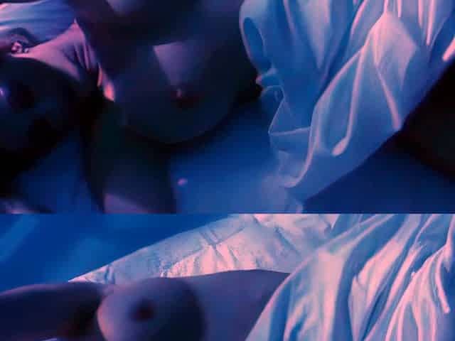 Mud covered muse showing her hairy pussy