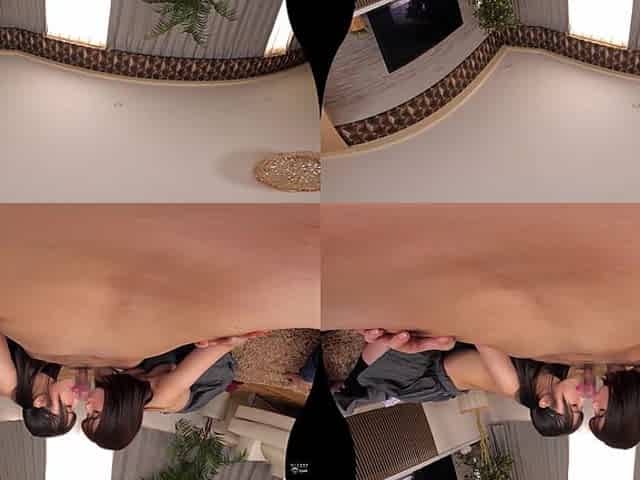 My Girlfriend is my Horny Little Stepsister; Teen Schoolgirl Japanese MFF Threesome JAV VR