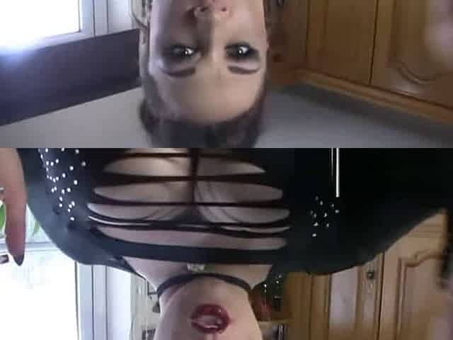 BBW Smoking A Cigarette In The Kitchen