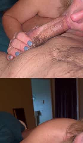 Oral MILF Blonde, Freckles, Green Eyes Sucks Daddy