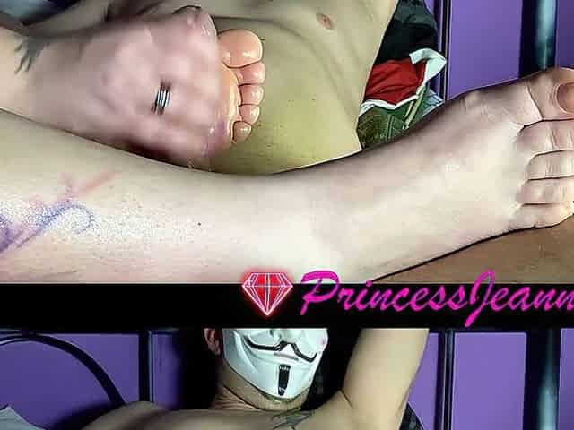 Homemade tugjob movie scene wonderful oiled soles