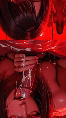 Girl Cum Licking Action