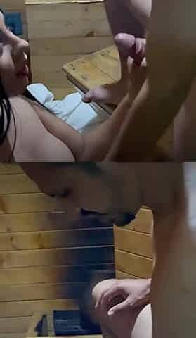 Really Risky and Fast Fucking in the Sauna