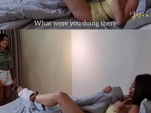 Coworkers end up in hot lesbian sex - Kourtney Love and Mariana Martix - Mariana martix