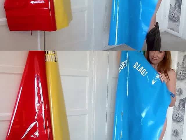 Squirting Pvc Apron Slut