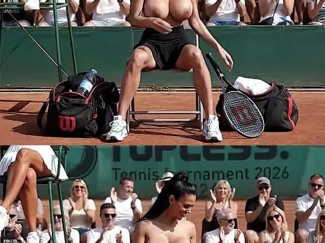 TOPLESS UNDRESSED TENNIS MATCH - (Bare in Public AI Entertainment)
