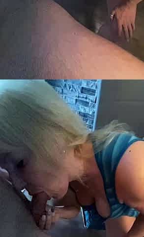 Sexy amateur blonde blowjob amp cumshot HD