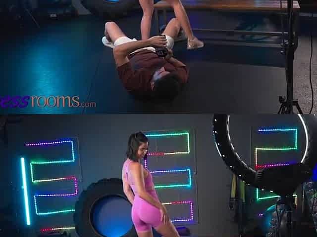 Fitness Rooms Hawt workout leads to multiple climax vehement sex with my gym coach