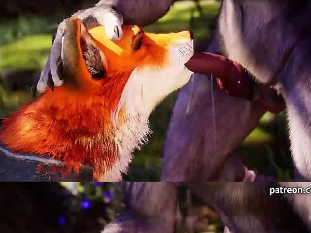 Ebony Werewolf bangs and creampie cute Yiff Foxy, sexy vagina lick- Wild Sin