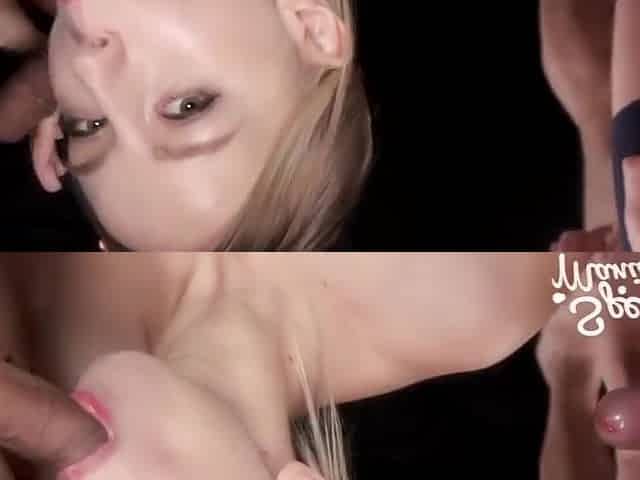 Hot Teen 18+ Kira Thorns Sticky Bukkake Facials