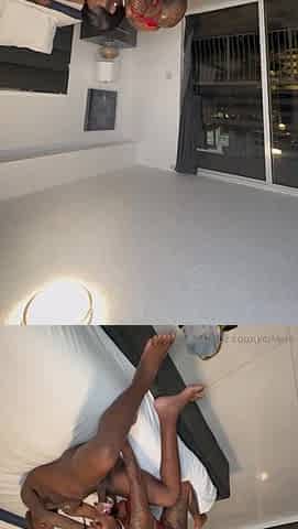 Gorgeous black bombshell flaming porn clip